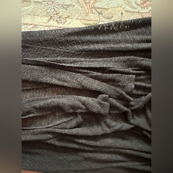 Hollister California Charcoal Gray Open-Front Lightweight Knit Cardigan Jacket - Picture 3 of 8